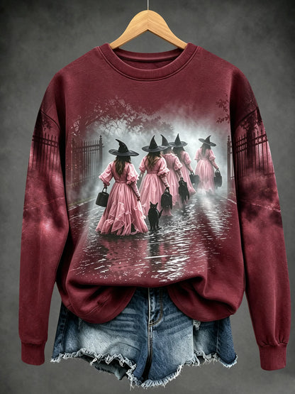 Ladies, in October we wear pink witch tops.