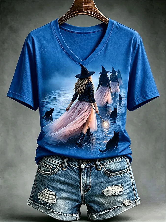Women's Casual Print Short-Sleeve T-Shirt