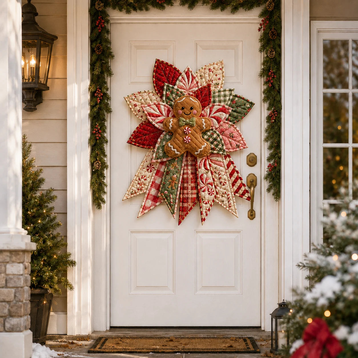 🎅🎄Beginner-Friendly Oversized Christmas Character Quilted Door Hanger Sewing Kit | Complete Kit with All Tools & Step-by-Step Guide Included 💕