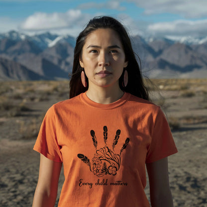 Every Child Matters Native Handprint Luxe Native American Unisex T-shirt/Hoodie/Sweatshirt