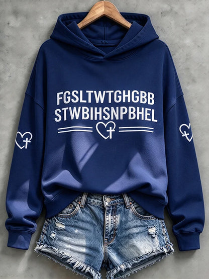 Women's   Faith Print Top