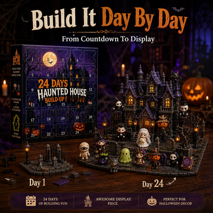 Haunted House Halloween Advent Calendar 2026 – 24-Day Spooky Countdown with Mini Figures 👻