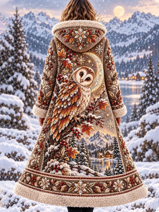 Women's Nordic Forest Animals  Flannel Jacket