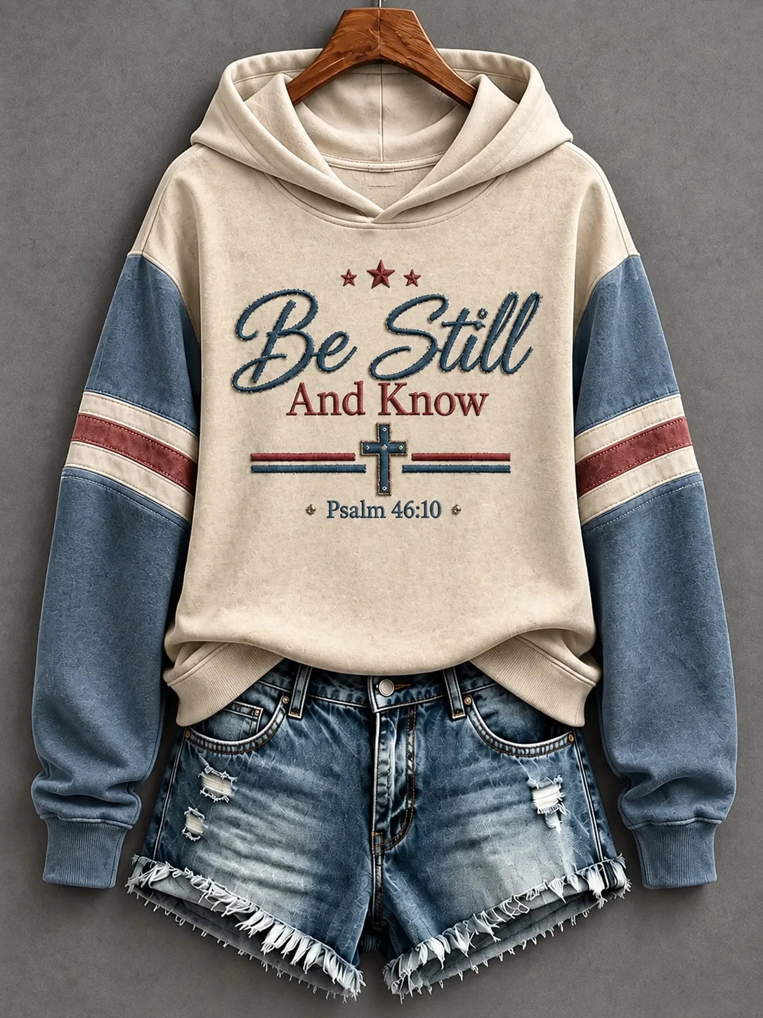 Women's Be Still And Know Psalm 46:10 Printed Sweatshirt