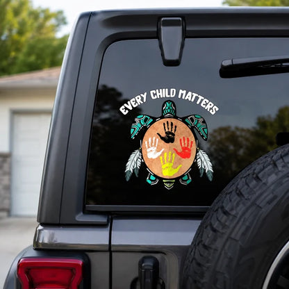 Every Child Matters Turtle Decal (High-quality UV DTF 3D Decal)