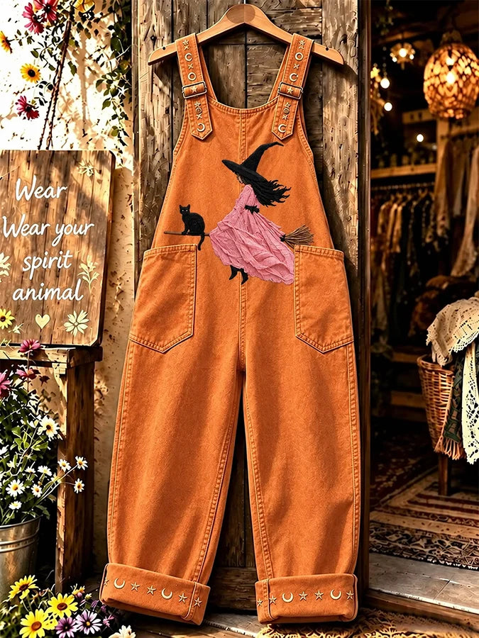 Women's Casual Printed Overalls