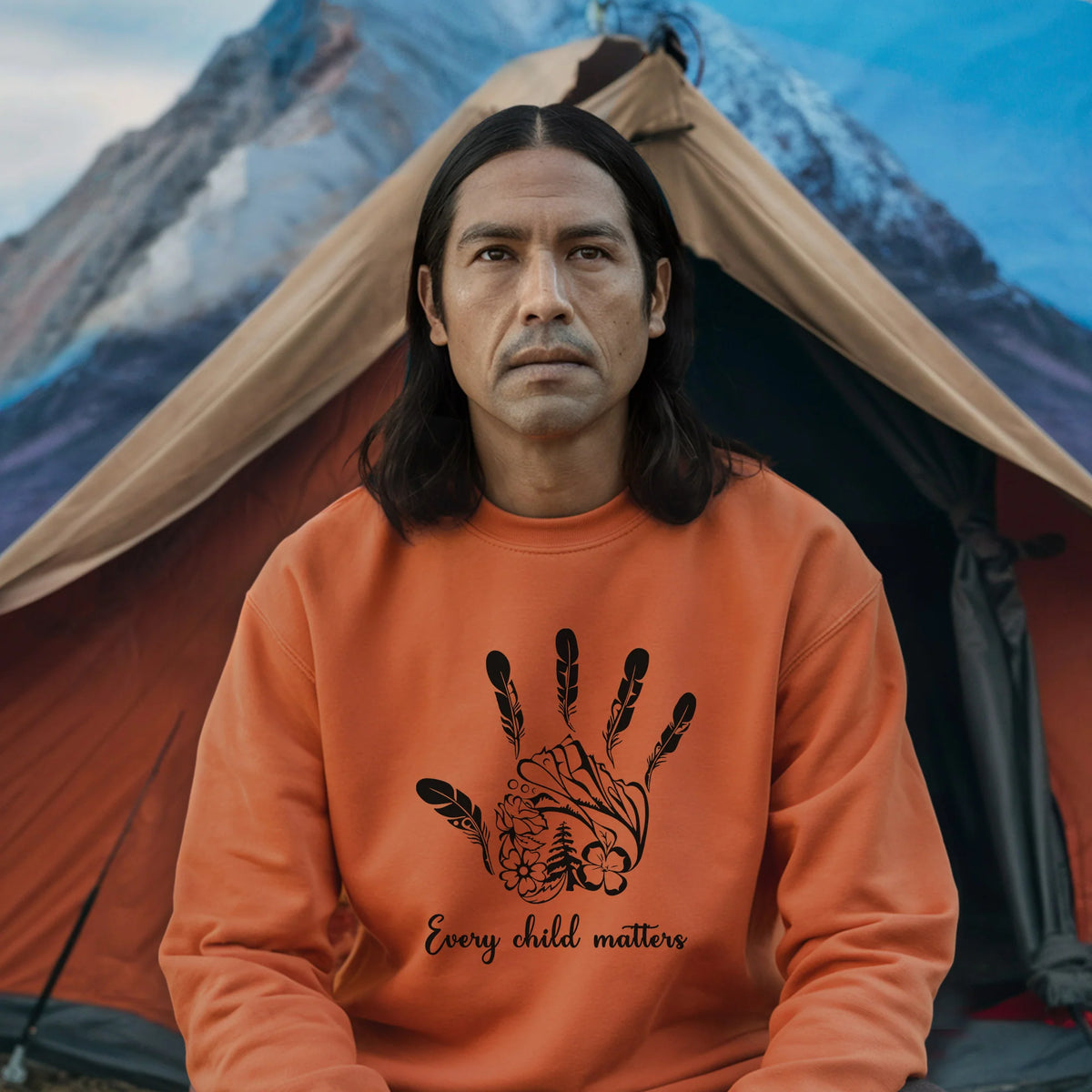 Every Child Matters Native Handprint Luxe Native American Unisex T-shirt/Hoodie/Sweatshirt