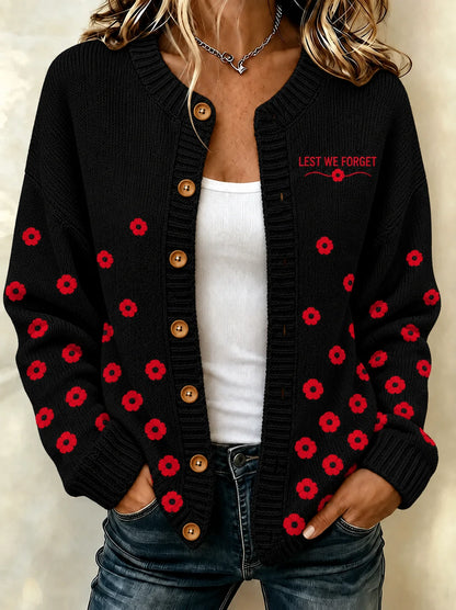 women's Remembrance Day Cardigan