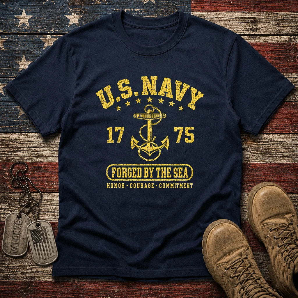 Navy Forged By The Sea Classic Tee