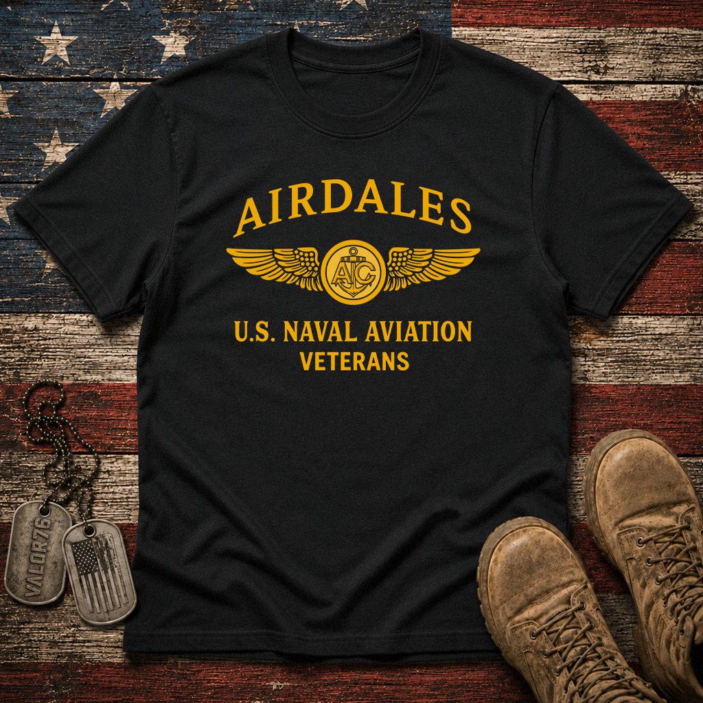 Airdales Aircrew Wings Naval Aviation Veterans Classic Tee