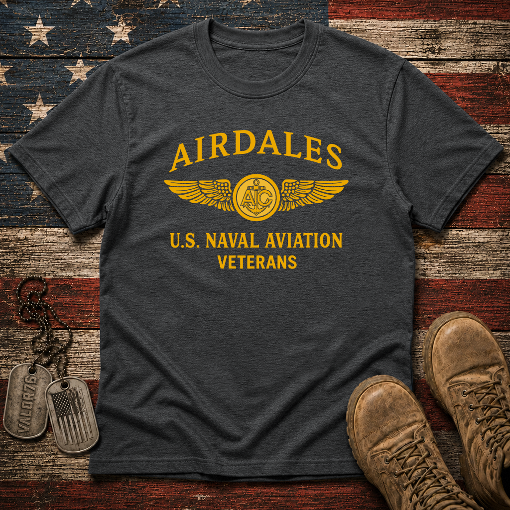 Airdales Aircrew Wings Naval Aviation Veterans Classic Tee