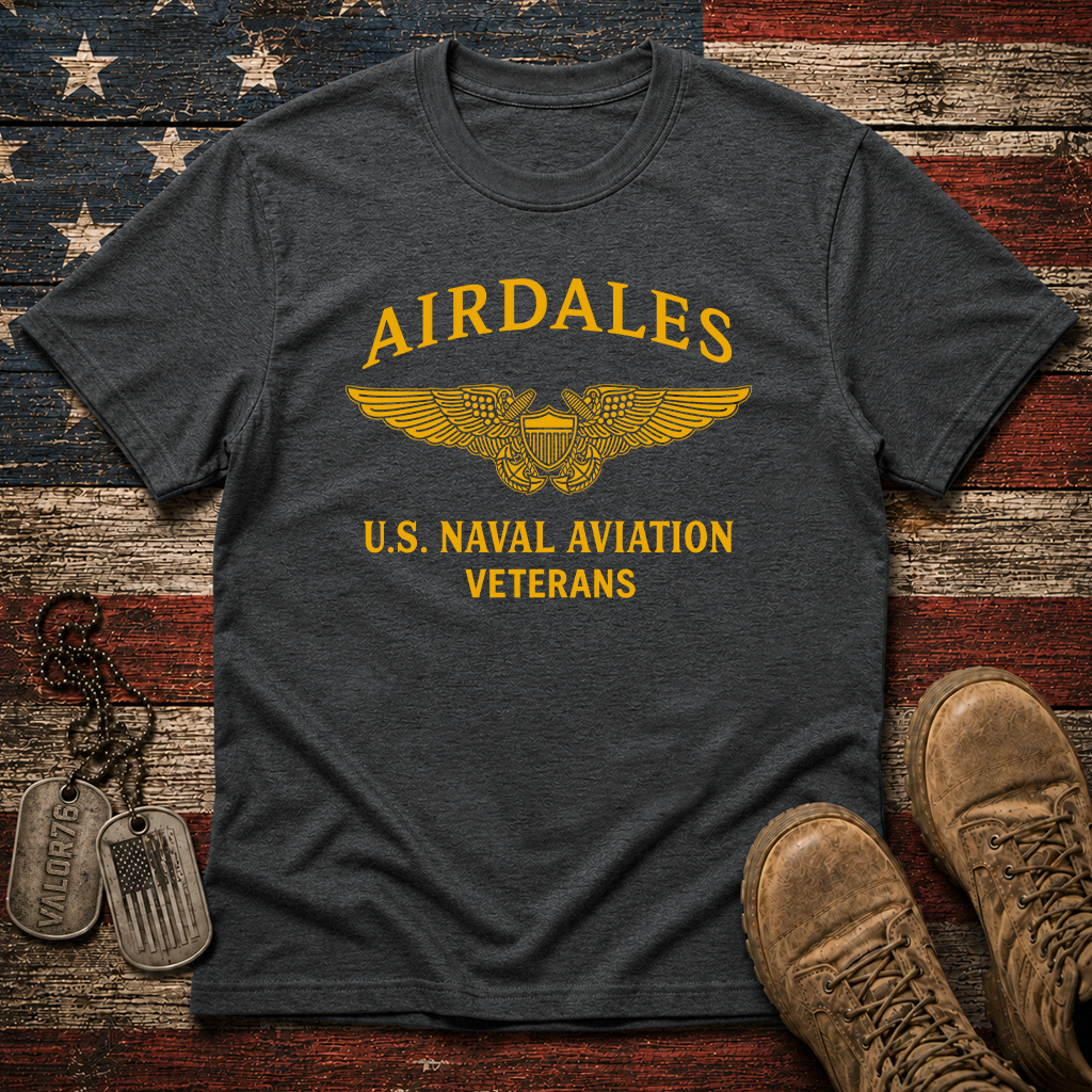 Airdales NFO Wings Naval Aviation Veterans Classic Tee