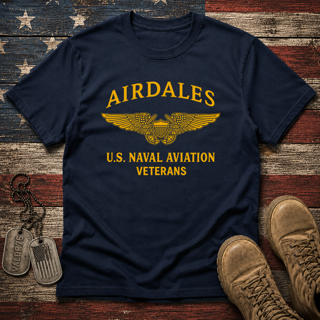 Airdales NFO Wings Naval Aviation Veterans Classic Tee